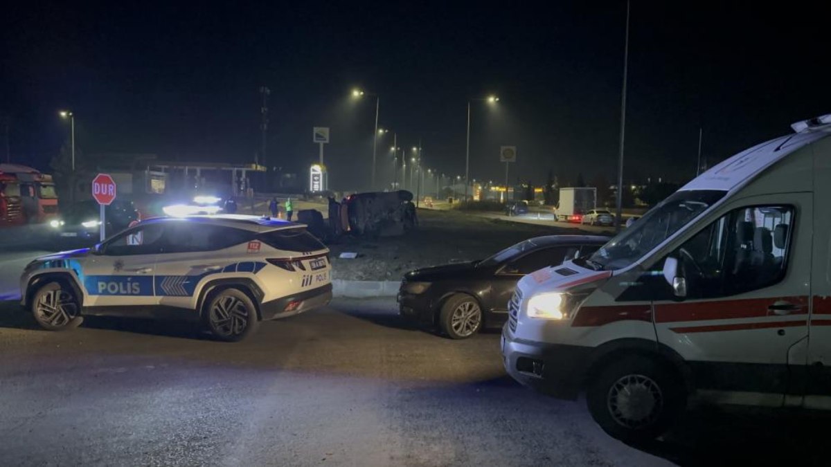 Tekirdağ’da trafik kazası! Emniyet kemeri hayat kurtardı
