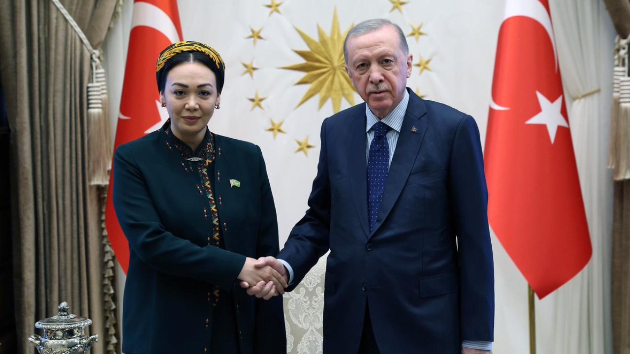 Cumhurbaşkanı Erdoğan, Dünyagözel Gulmanova’yı kabul etti